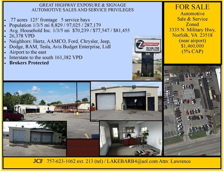 Primary Photo Of 3335 N Military Hwy, Norfolk Auto Dealership For Sale