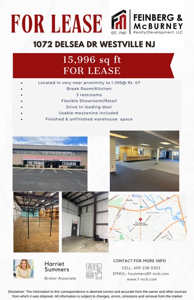 More Photos Of 1075 Delsea Dr, Westville Flex For Lease