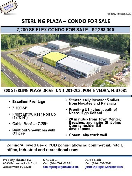 Primary Photo Of 200 Sterling Plaza Dr, Town Of Nocatee Flex For Sale