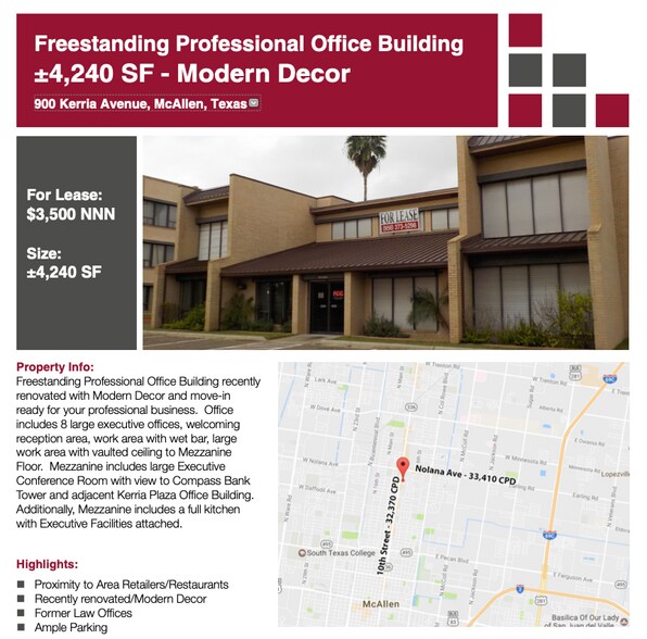 More Photos Of 3700 N 10th St, McAllen Office For Lease