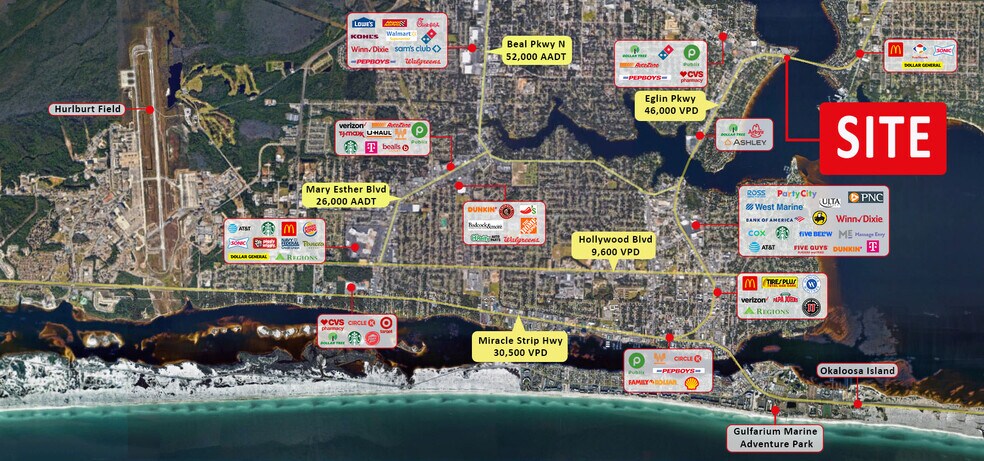 More Photos Of 843 Eglin Pky, Fort Walton Beach Land For Sale