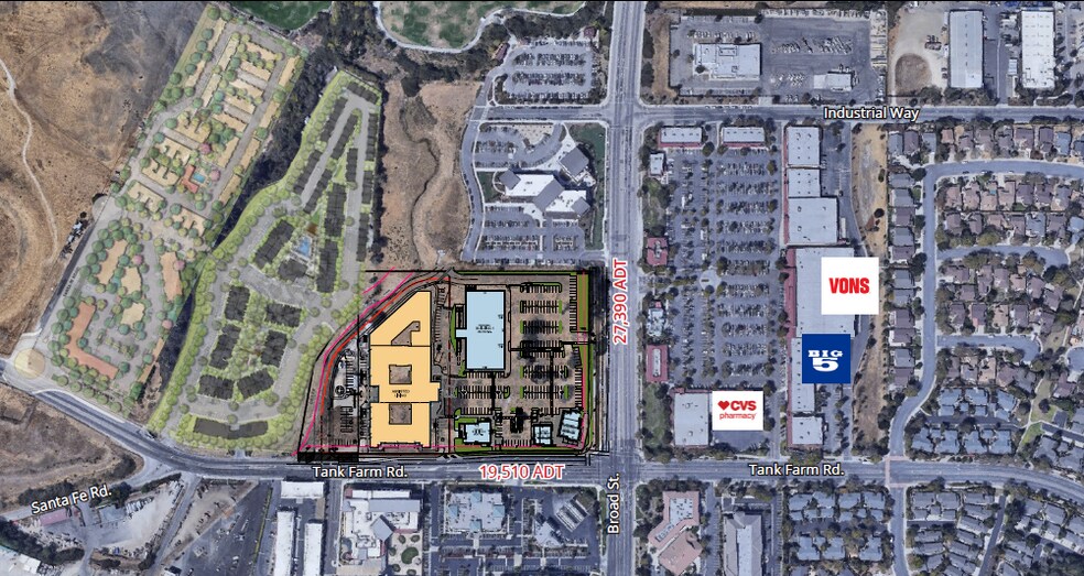 Primary Photo Of NWC of Broad Street & Tank Farm Road, San Luis Obispo General Retail For Lease