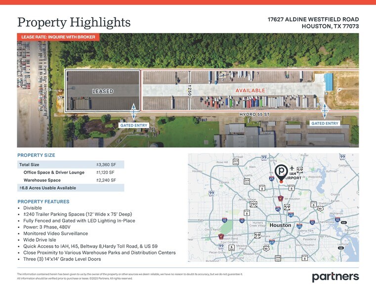 More Photos Of 17627 Aldine Westfield Rd, Houston Warehouse For Lease