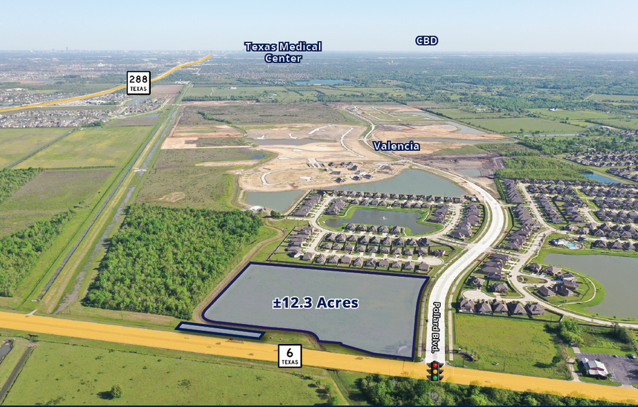 Primary Photo Of Highway 6 & Pollard Blvd, Manvel Land For Sale