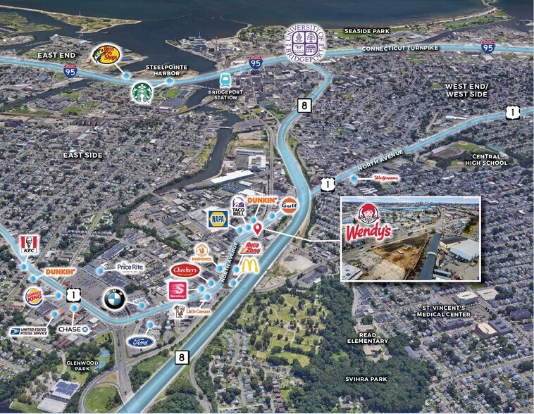 More Photos Of 500 North Ave, Bridgeport Fast Food For Sale