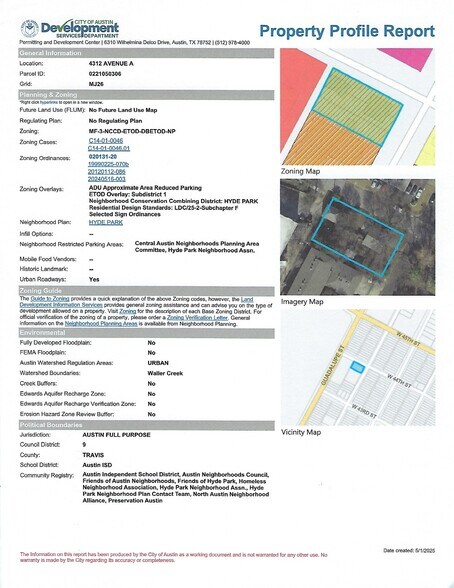 More Photos Of 4312 Avenue A, Austin Land For Sale