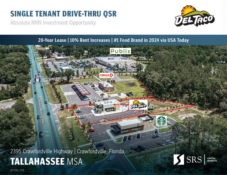 Primary Photo Of 2395 Crawfordville Hwy, Crawfordville Fast Food For Sale