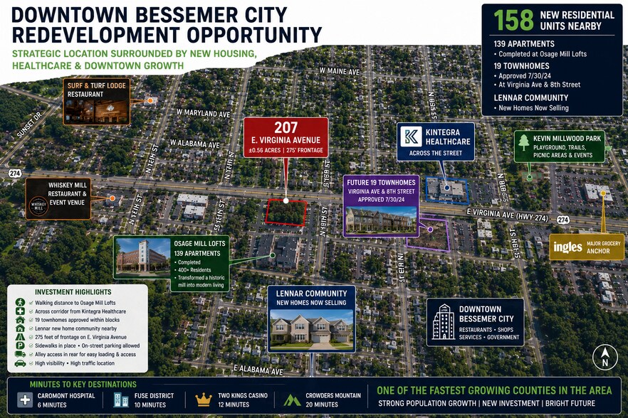More Photos Of 207 E Virginia Ave, Bessemer City Land For Sale