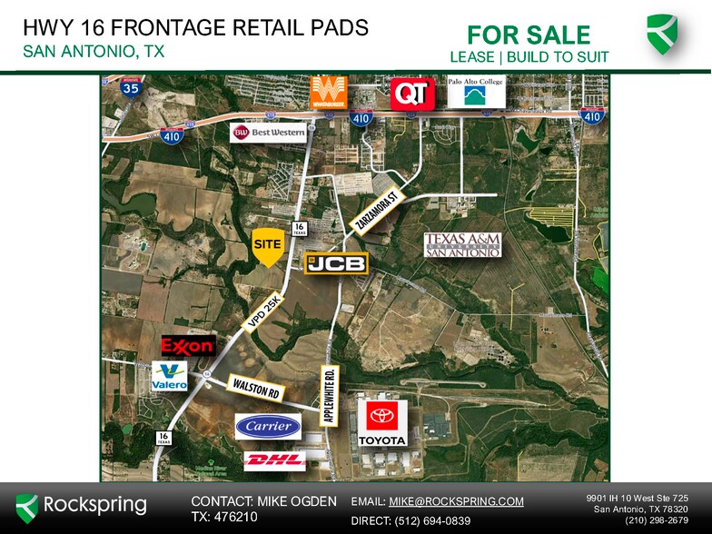 Primary Photo Of 12871 Frontage Road 16, San Antonio Land For Sale