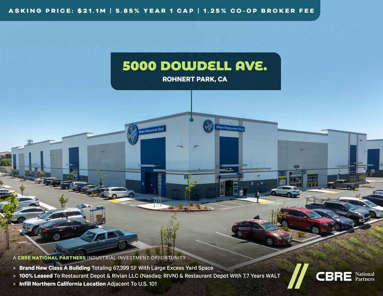 Primary Photo Of 5000 Dowdell Ave, Rohnert Park Warehouse For Sale