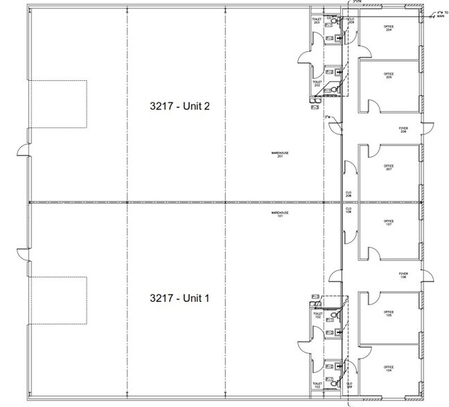 More Photos Of 3217 Pennington Drive, Wilmington Flex For Lease