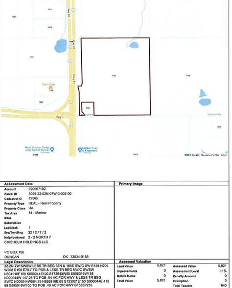 More Photos Of US-81 & State Highway 7, Marlow Land For Sale