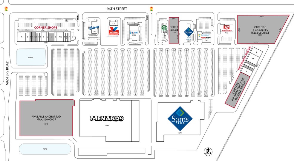 More Photos Of 7035-7401 E 96th St, Indianapolis Unknown For Lease