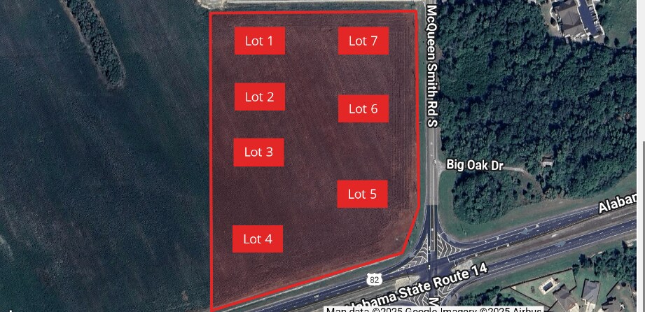 Primary Photo Of Highway 82 @ McQueen Smith Road, Prattville Land For Sale