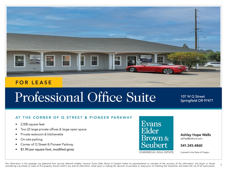 More Photos Of 107 W Q St, Springfield Office For Lease