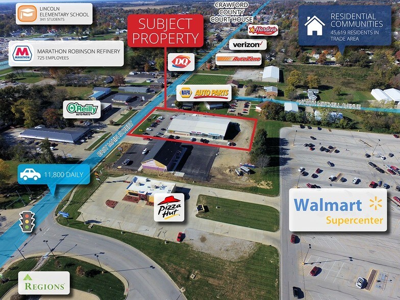 More Photos Of 1302 E Main St, Robinson Storefront For Lease