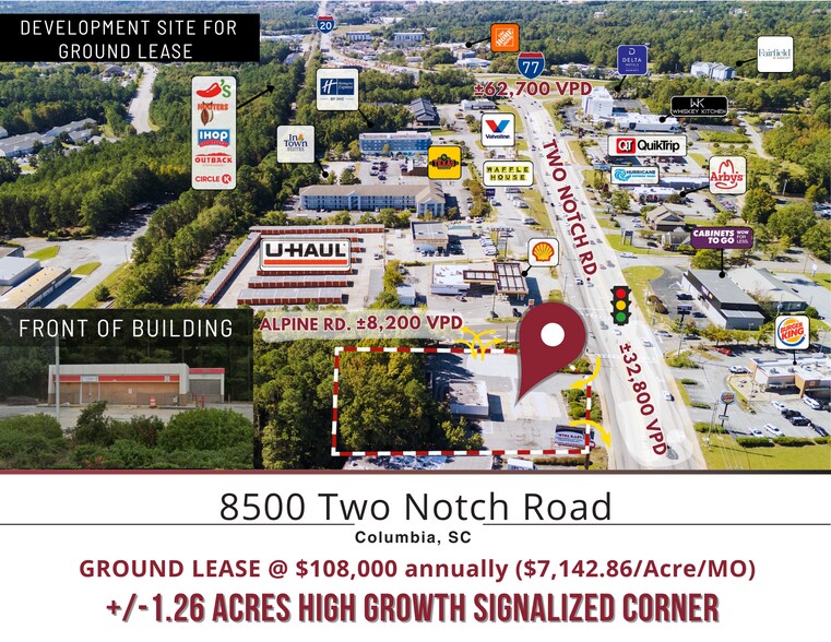 More Photos Of 8500 Two Notch Rd, Columbia Freestanding For Sale