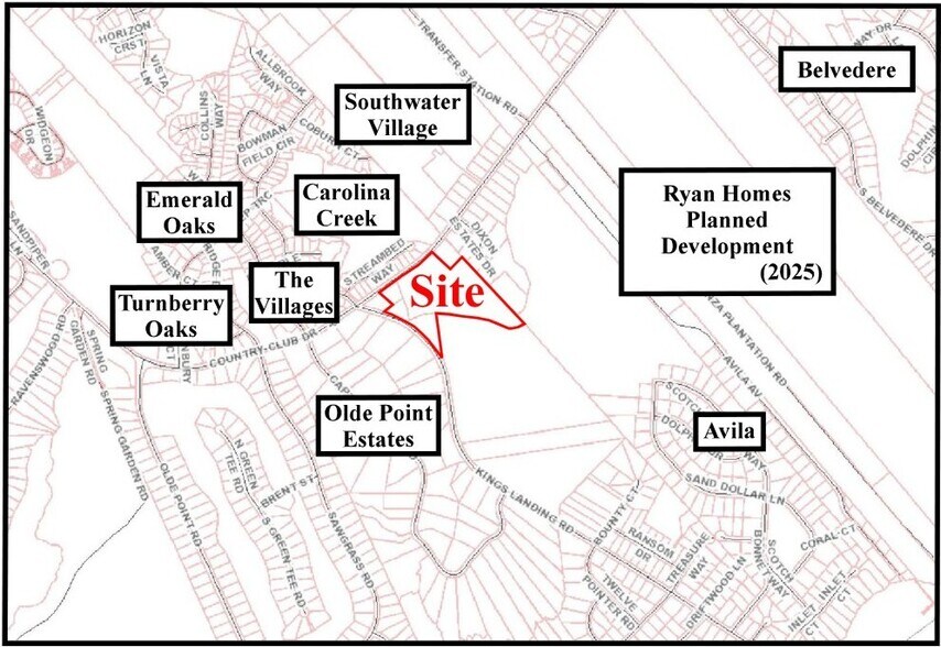 More Photos Of 1256 Country Club Dr, Hampstead Land For Sale