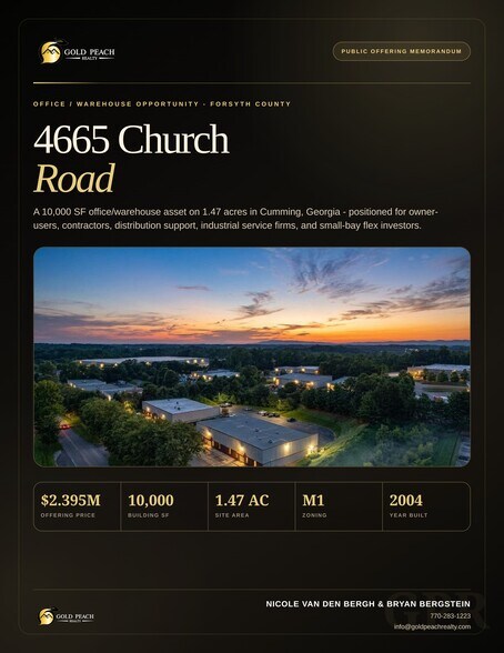 More Photos Of 4665 Church Rd, Cumming Warehouse For Sale