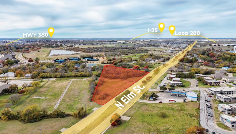 More Photos Of 3301 N Elm St, Denton Land For Sale