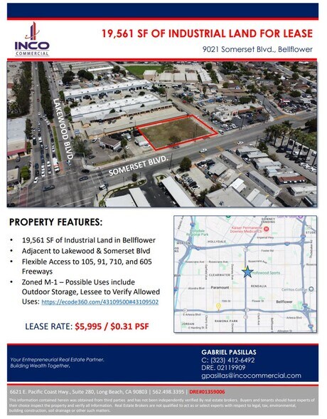More Photos Of 9021 Somerset Blvd, Bellflower Land For Lease