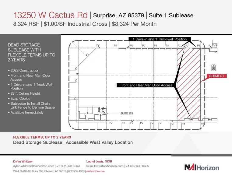 Primary Photo Of 13250 W Cactus Rd, Surprise Warehouse For Lease