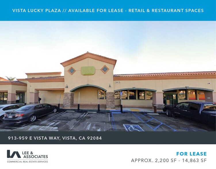 More Photos Of 913-959 E Vista Way, Vista Freestanding For Sale