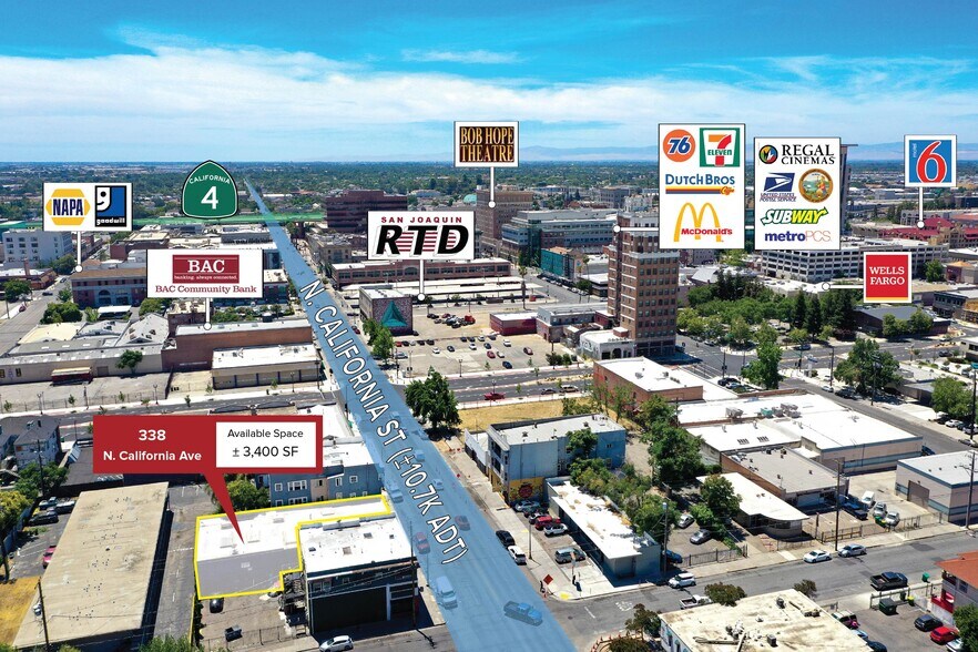 More Photos Of 338-340 N California St, Stockton Storefront Retail Office For Lease