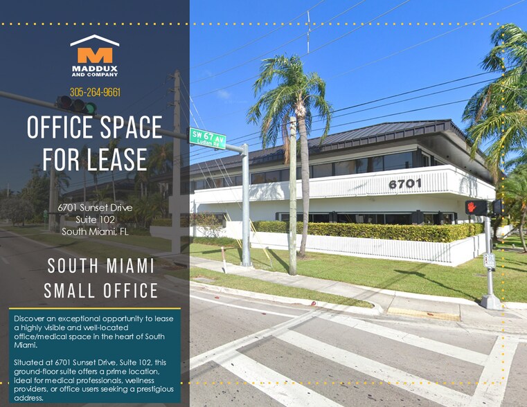 Primary Photo Of 6701 Sunset Dr, Miami Medical For Lease