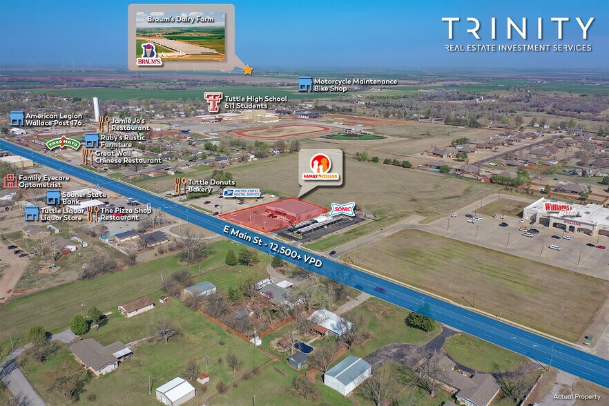 More Photos Of 411 E Main St, Tuttle Freestanding For Sale