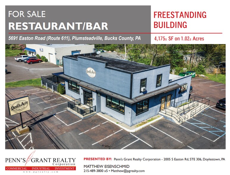 Primary Photo Of 5691 Easton Rd, Pipersville Restaurant For Sale