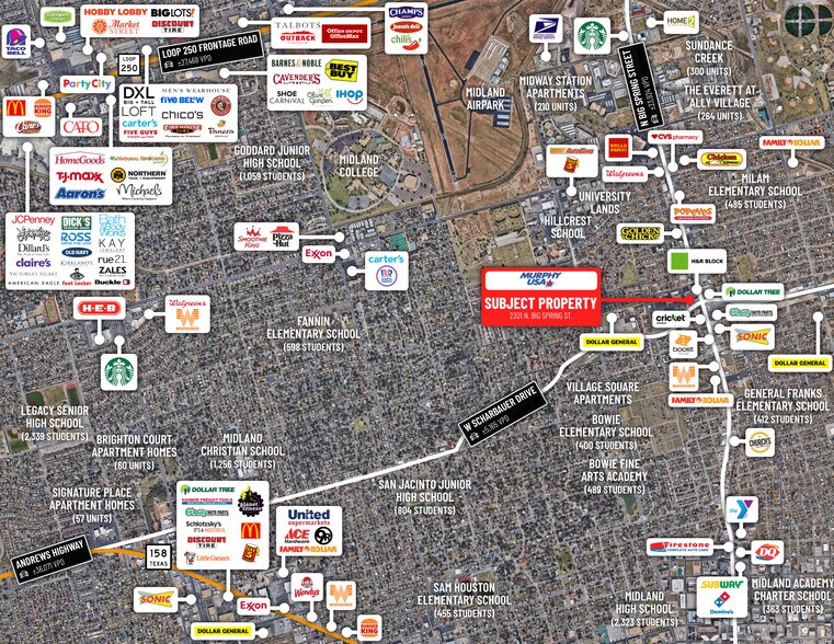 More Photos Of 2301 N Big Spring St, Midland Convenience Store For Sale