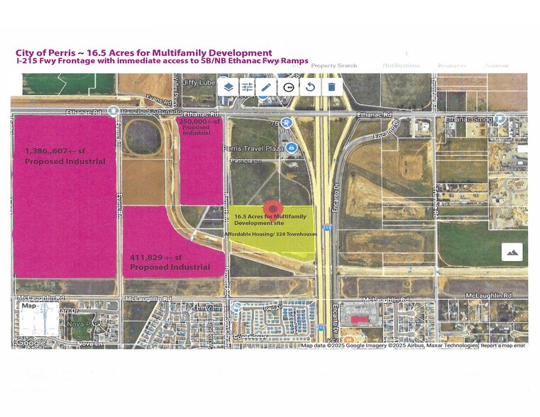 Primary Photo Of I-215 & Ethanac Rd, Perris Land For Sale