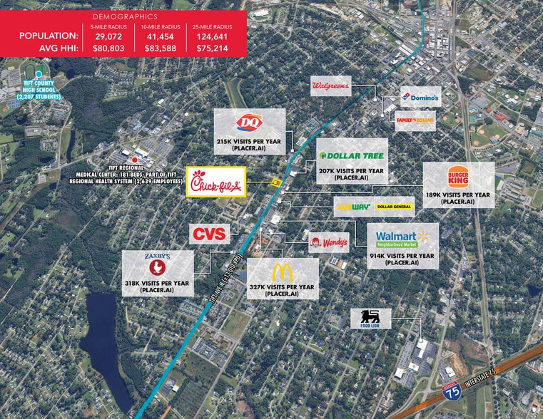 More Photos Of 1601 Tift Ave N, Tifton Fast Food For Sale