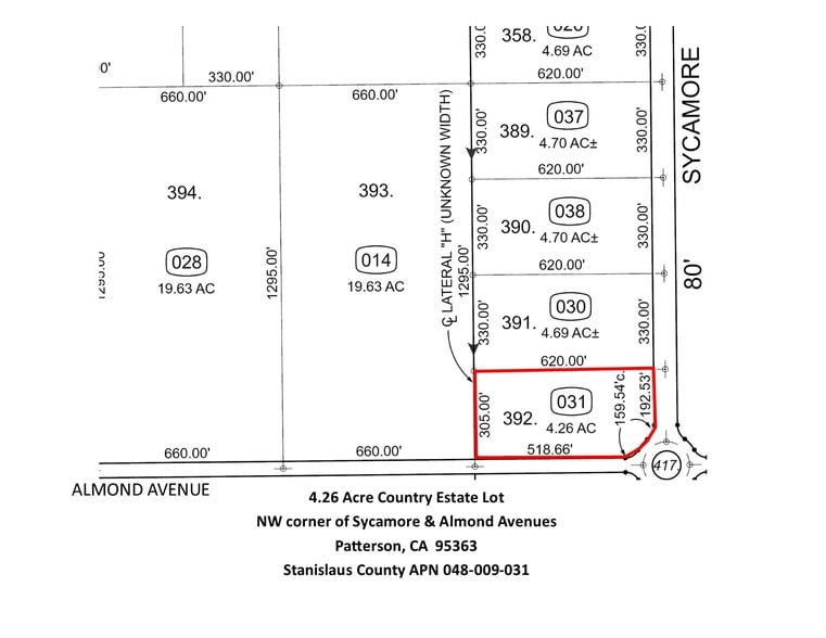 More Photos Of 16975 Sycamore Ave, Patterson Land For Sale