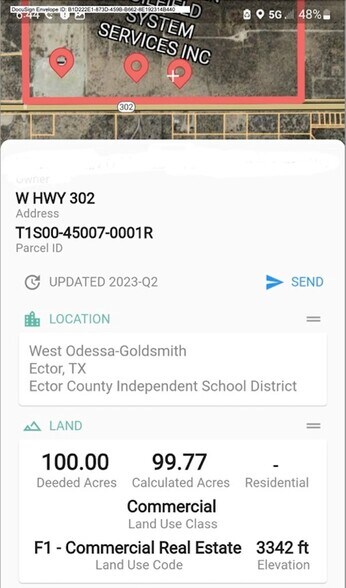 More Photos Of TBD W Hwy 302, Notrees Land For Sale