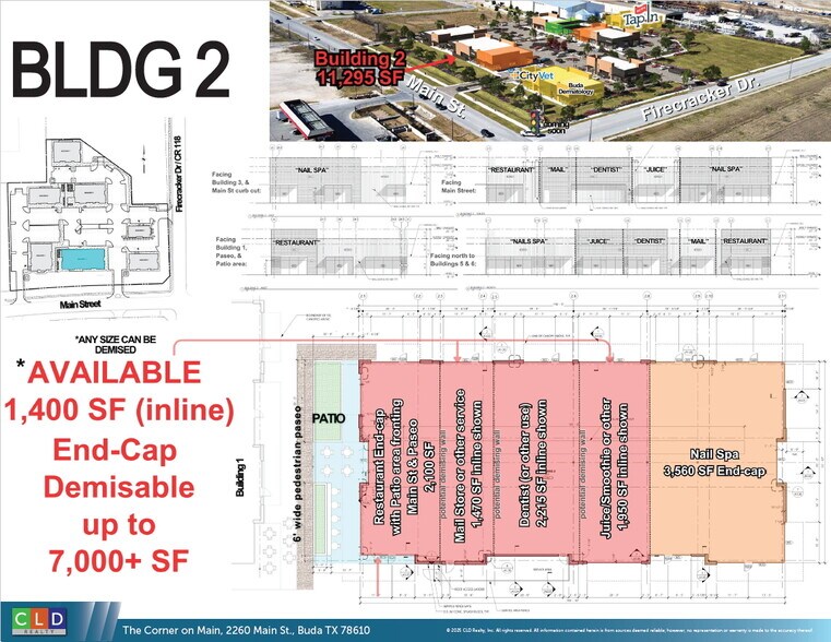 More Photos Of The Corner on Main, Buda Restaurant For Lease