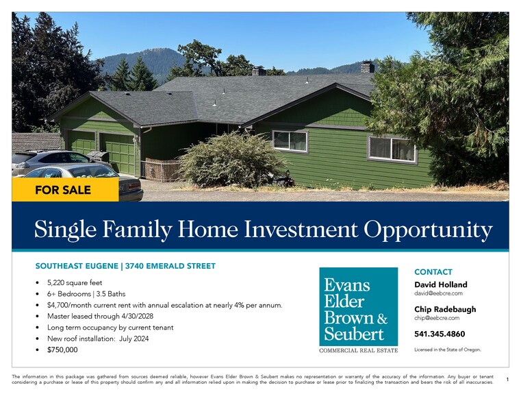 More Photos Of 3740 Emerald St, Eugene Multifamily For Sale