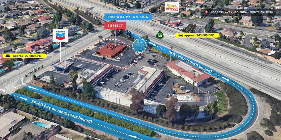 Primary Photo Of 1150 S 7th Ave, Hacienda Heights Restaurant For Lease