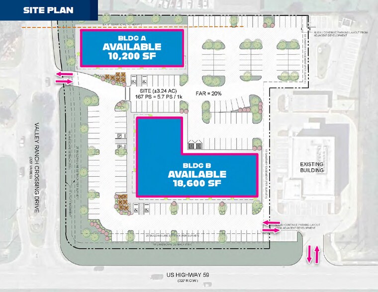 More Photos Of NWC I-69/US-59 & Valley Ranch Crossing Dr, Porter Unknown For Lease