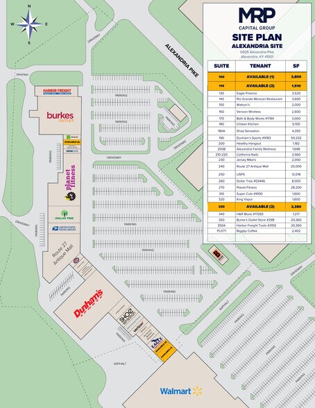 More Photos Of 6805-6899 Alexandria Pike, Alexandria General Retail For Lease