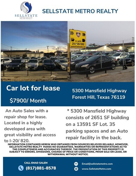 More Photos Of 5300 Mansfield Hwy, Fort Worth Auto Dealership For Lease