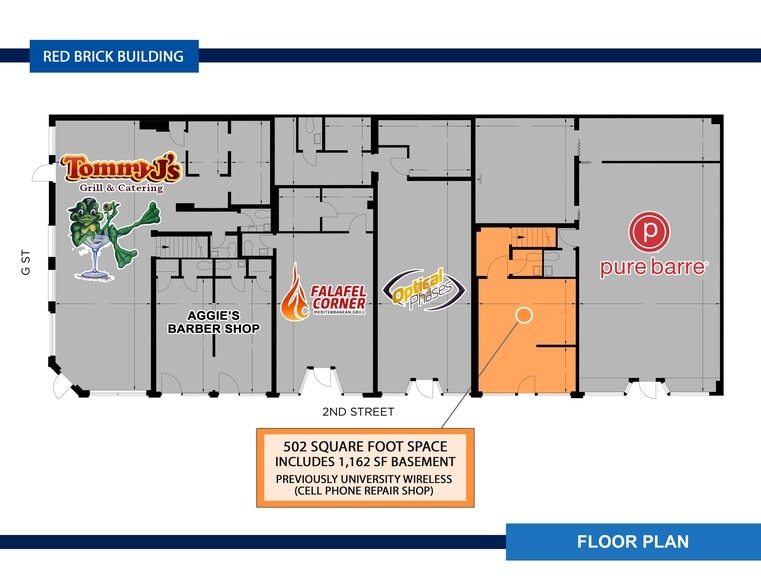 More Photos Of 718 2nd St, Davis General Retail For Lease
