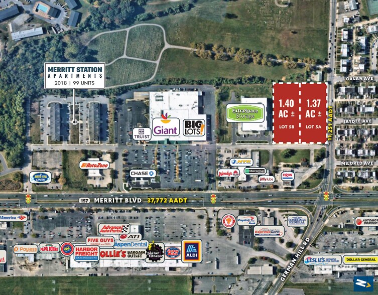 More Photos Of 1316-1500 Merritt Blvd, Dundalk Land For Lease