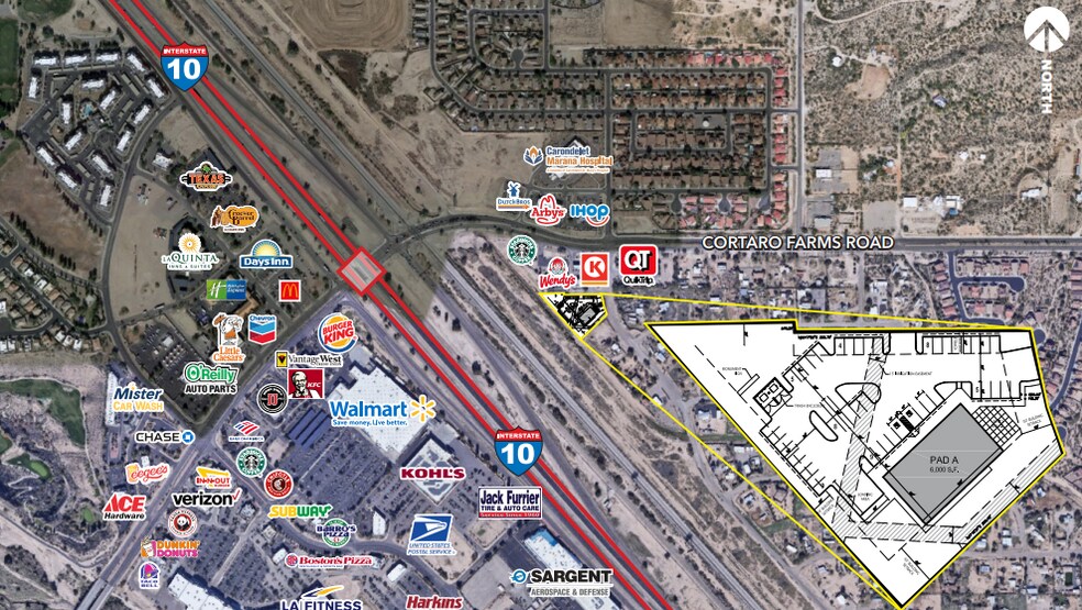 More Photos Of I-10 & CORTARO FARMS Rd, Tucson Land For Sale