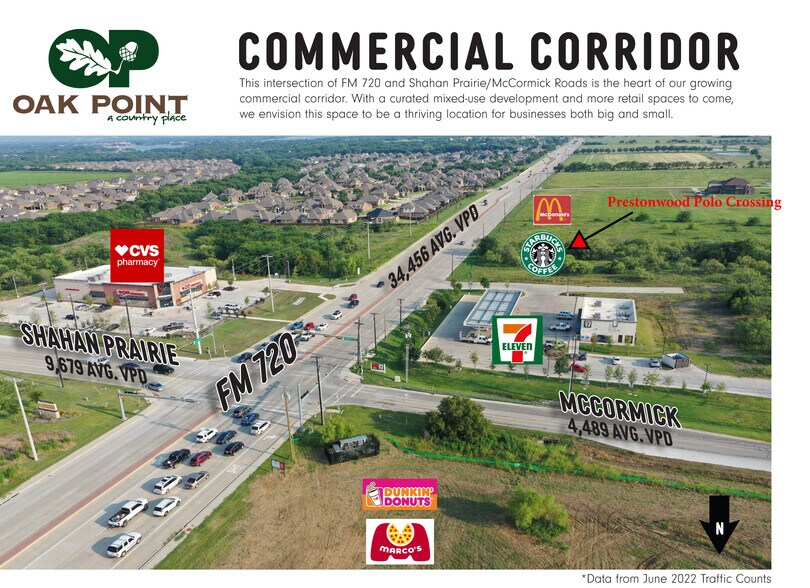 More Photos Of FM 720, Oak Point Storefront For Lease