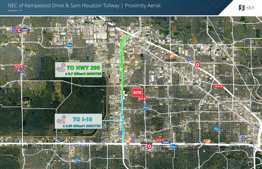 More Photos Of West Sam Houston Parkway North at Kempwood Drive, Houston Land For Sale