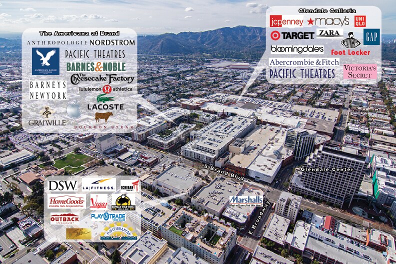 More Photos Of 106-146 S Brand Blvd, Glendale Unknown For Lease