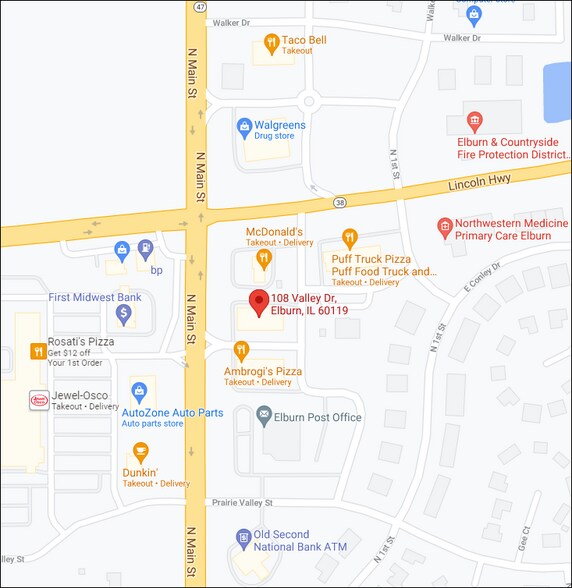 More Photos Of 108 Valley Dr, Elburn Storefront For Lease