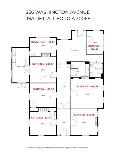 Primary Photo Of 236 Washington Ave, Marietta Office Residential For Lease